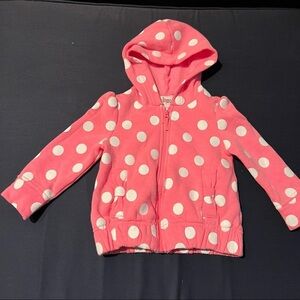Circo pink and white, infant, polka dot sweatshirt. Like new